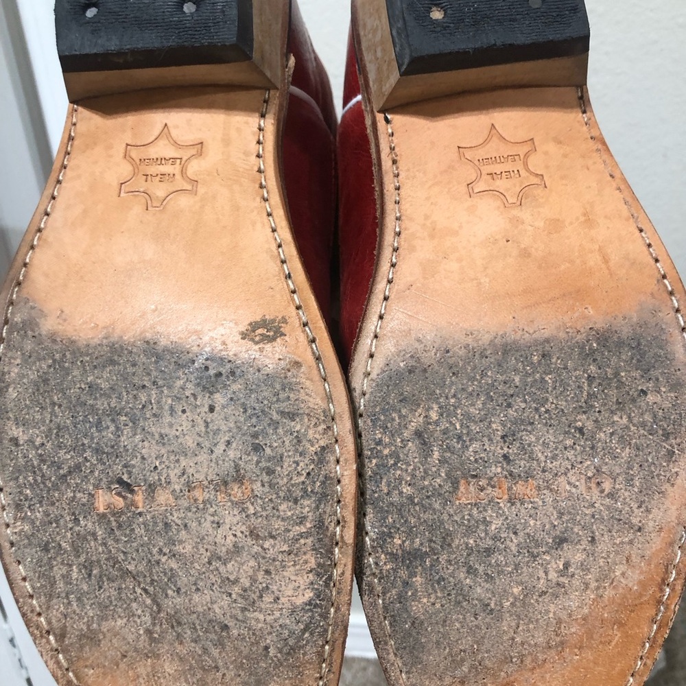 Old West Red Western Boots - Picture 6 of 7
